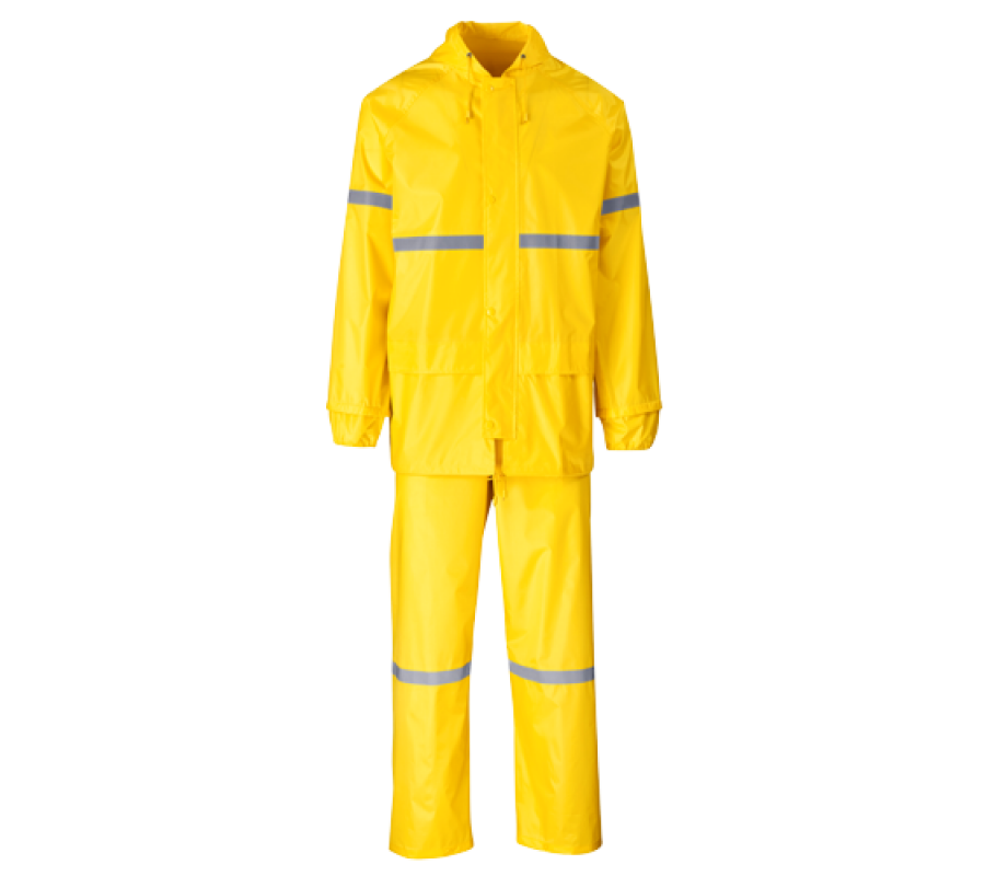 Yellow Rubberised Rain Suit